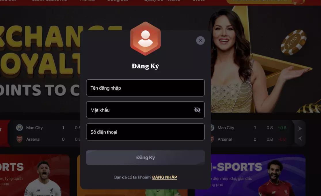 Hướng dẫn đăng ký XO88